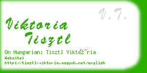 viktoria tisztl business card